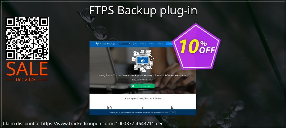 FTPS Backup plug-in coupon on Palm Sunday sales