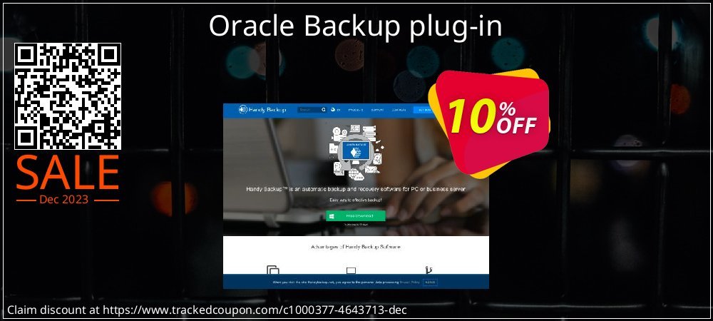 Oracle Backup plug-in coupon on Virtual Vacation Day offer