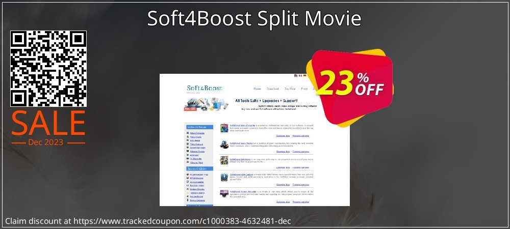 Soft4Boost Split Movie coupon on World Party Day sales