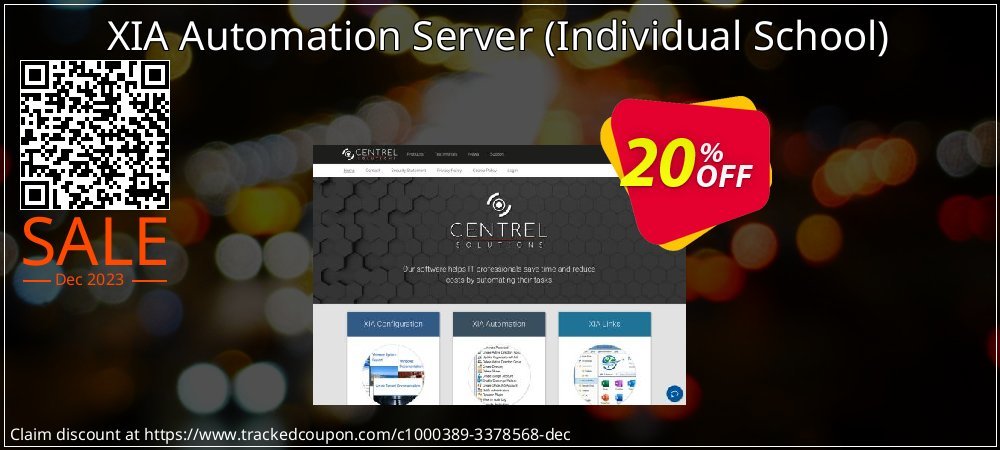 Get 20% OFF XIA Automation Server (Individual School) offering sales