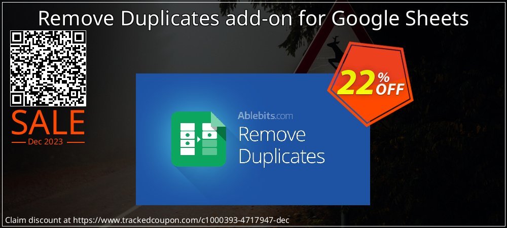 Remove Duplicates add-on for Google Sheets coupon on April Fools' Day discount