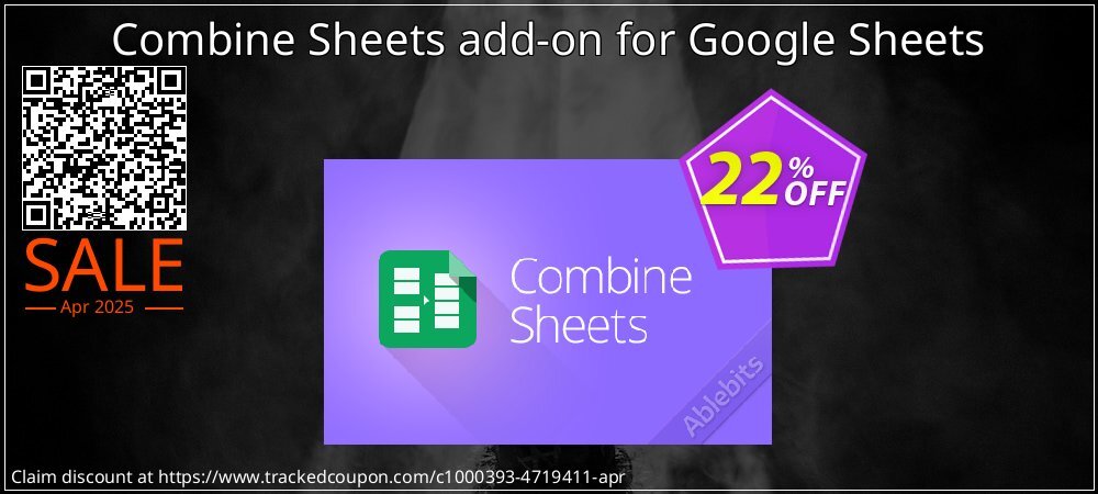 Combine Sheets add-on for Google Sheets coupon on World Party Day sales