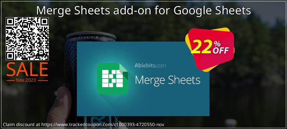 Merge Sheets add-on for Google Sheets coupon on National Walking Day offering sales