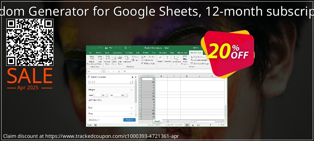 Random Generator for Google Sheets, 12-month subscription coupon on National Loyalty Day discounts