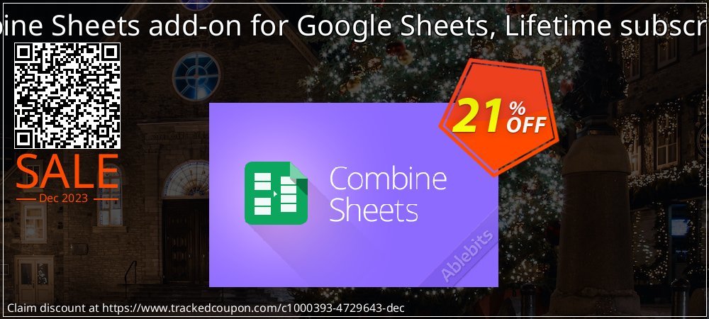 Combine Sheets add-on for Google Sheets, Lifetime subscription coupon on Virtual Vacation Day discounts