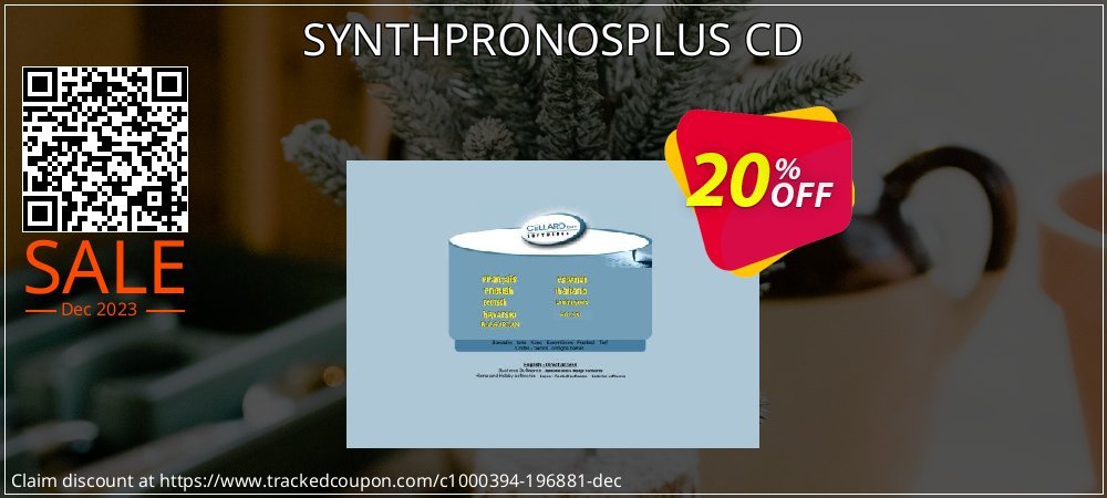 SYNTHPRONOSPLUS CD coupon on Palm Sunday super sale