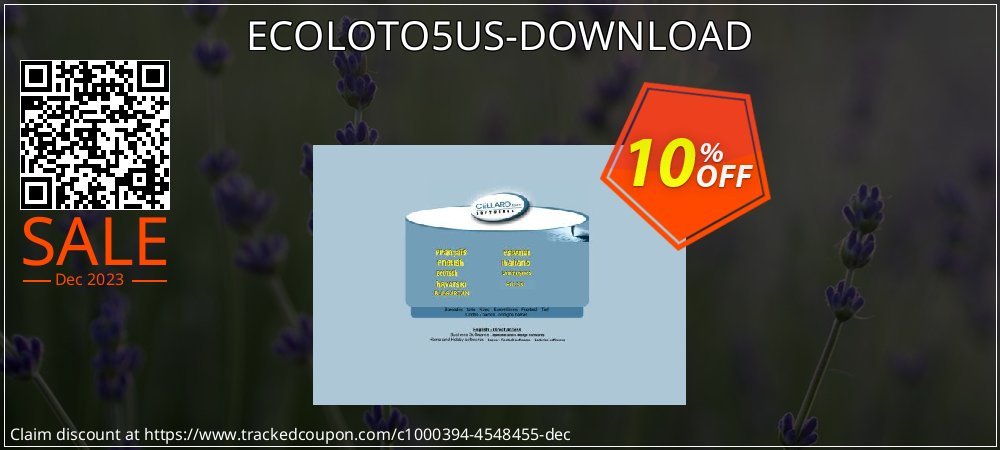 ECOLOTO5US-DOWNLOAD coupon on National Walking Day sales