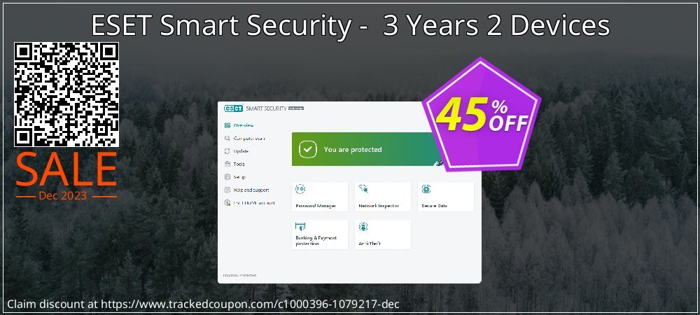 ESET Smart Security -  3 Years 2 Devices coupon on April Fools' Day discount