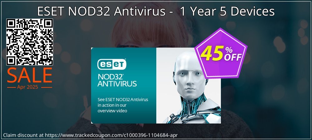 ESET NOD32 Antivirus -  1 Year 5 Devices coupon on World Password Day deals