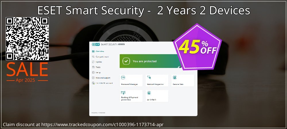 ESET Smart Security -  2 Years 2 Devices coupon on World Password Day deals