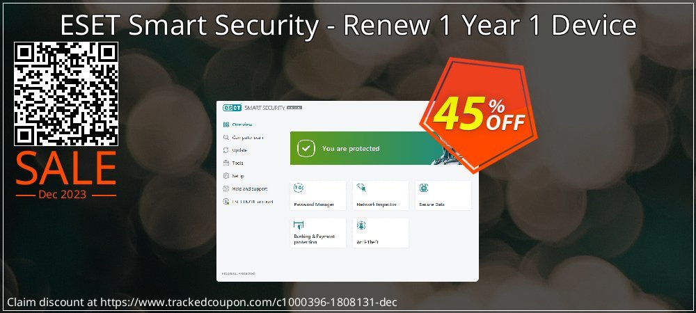 ESET Smart Security - Renew 1 Year 1 Device coupon on World Party Day discounts