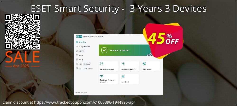 ESET Smart Security -  3 Years 3 Devices coupon on Mother Day sales