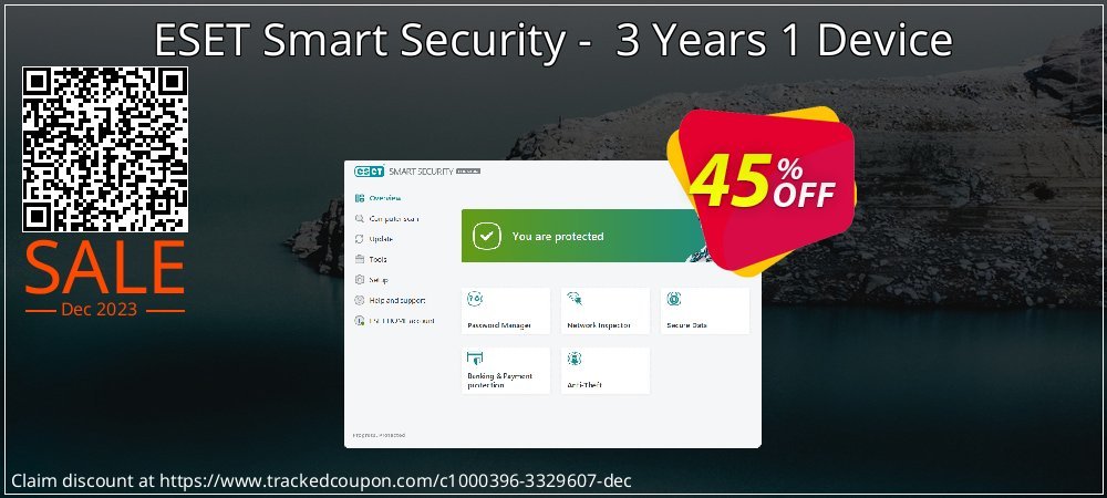 ESET Smart Security -  3 Years 1 Device coupon on April Fools Day offering sales