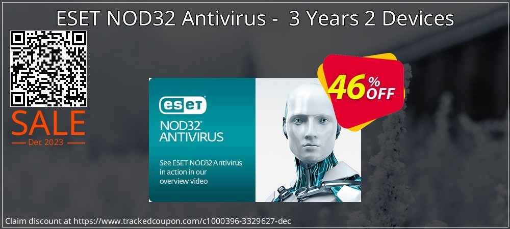 ESET NOD32 Antivirus -  3 Years 2 Devices coupon on April Fools' Day promotions