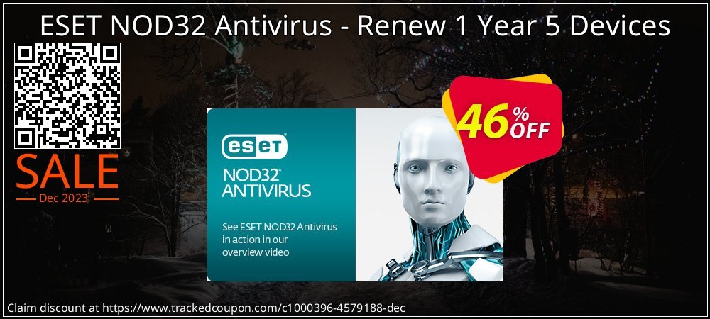 ESET NOD32 Antivirus - Renew 1 Year 5 Devices coupon on Easter Day sales