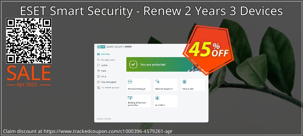 ESET Smart Security - Renew 2 Years 3 Devices coupon on National Loyalty Day offer