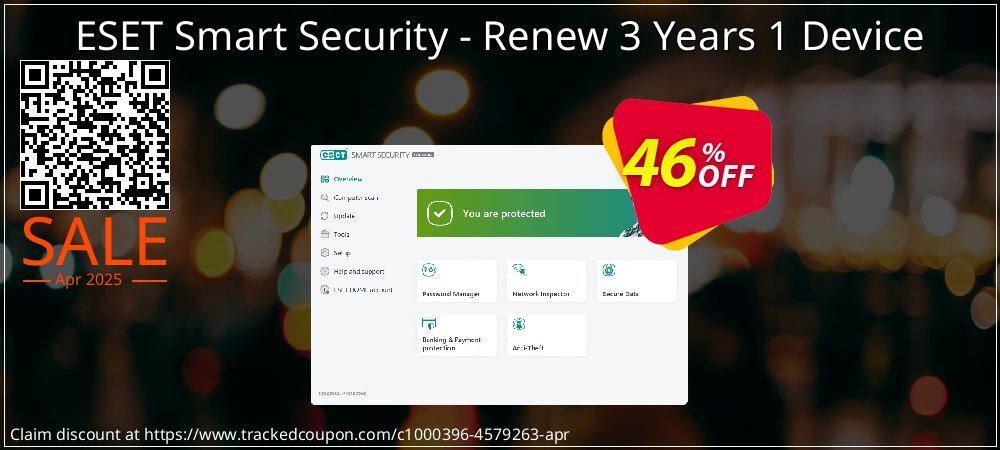 ESET Smart Security - Renew 3 Years 1 Device coupon on Easter Day discount