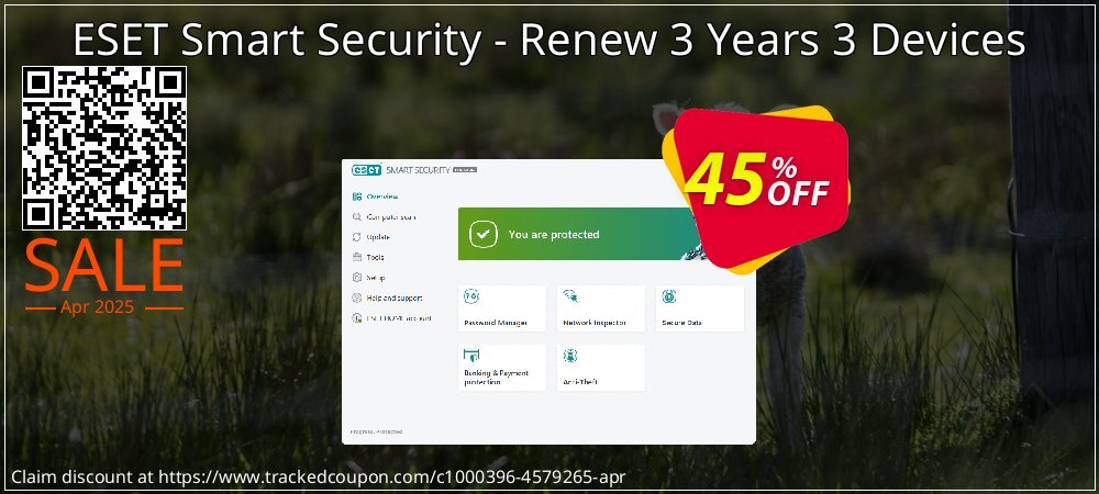 ESET Smart Security - Renew 3 Years 3 Devices coupon on World Backup Day offering discount