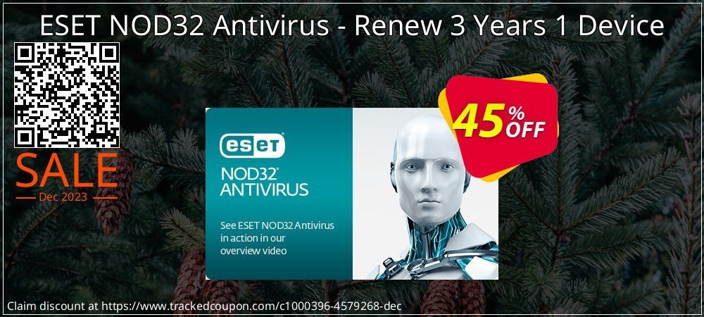 ESET NOD32 Antivirus - Renew 3 Years 1 Device coupon on Easter Day promotions