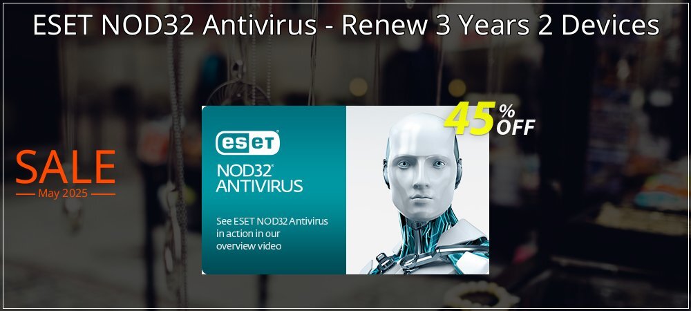 ESET NOD32 Antivirus - Renew 3 Years 2 Devices coupon on World Password Day deals