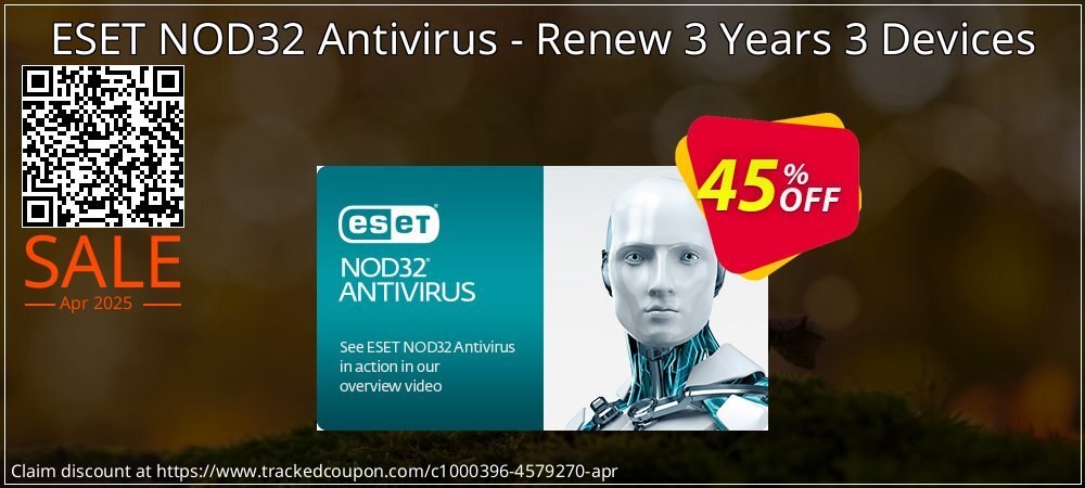 ESET NOD32 Antivirus - Renew 3 Years 3 Devices coupon on National Walking Day deals