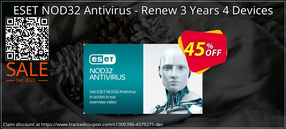 ESET NOD32 Antivirus - Renew 3 Years 4 Devices coupon on World Party Day offer