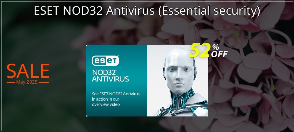 ESET NOD32 Antivirus - Essential security  coupon on World Party Day promotions