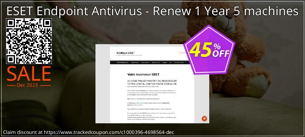 ESET Endpoint Antivirus - Renew 1 Year 5 machines coupon on Happy New Year super sale