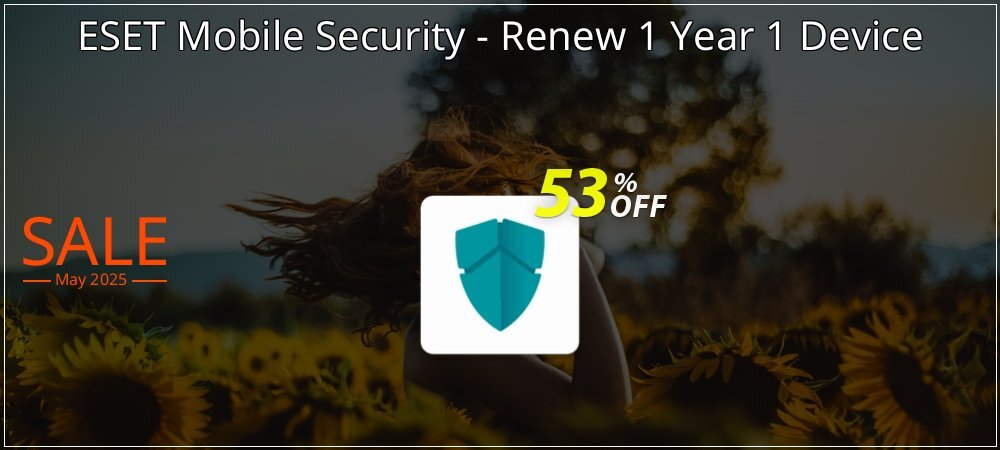 ESET Mobile Security - Renew 1 Year 1 Device coupon on Palm Sunday offering discount