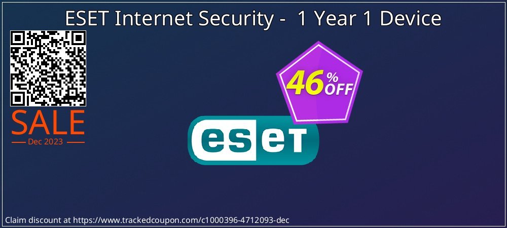 ESET Internet Security -  1 Year 1 Device coupon on Easter Day offer