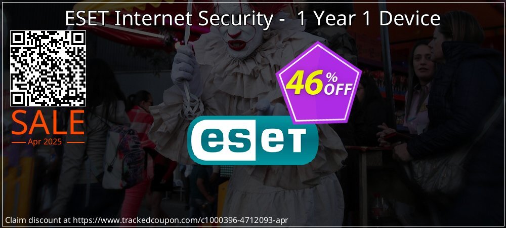 ESET Internet Security -  1 Year 1 Device coupon on Constitution Memorial Day discount