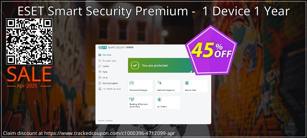 ESET Smart Security Premium -  1 Device 1 Year coupon on World Password Day sales