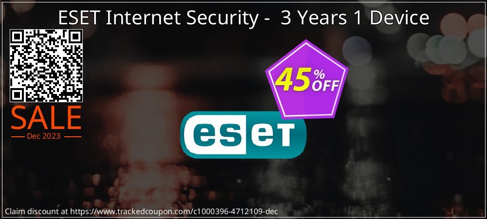 ESET Internet Security -  3 Years 1 Device coupon on Tell a Lie Day sales