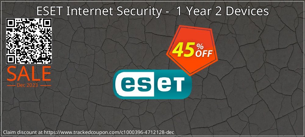 ESET Internet Security -  1 Year 2 Devices coupon on Easter Day deals