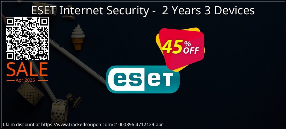 ESET Internet Security -  2 Years 3 Devices coupon on World Password Day discount