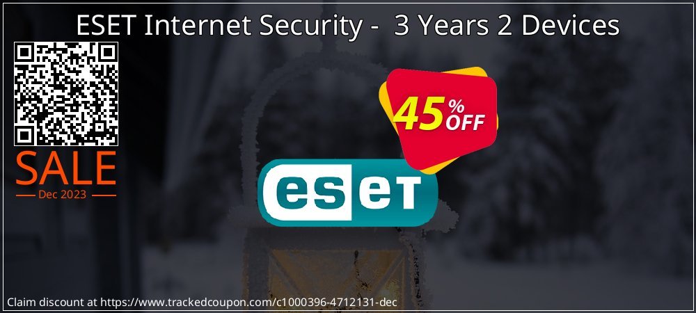 ESET Internet Security -  3 Years 2 Devices coupon on World Party Day offering discount