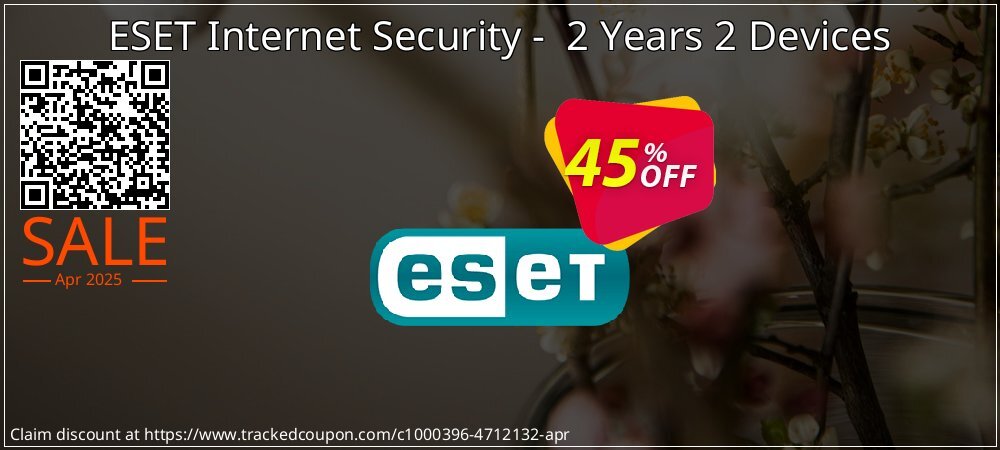 ESET Internet Security -  2 Years 2 Devices coupon on April Fools' Day offering sales