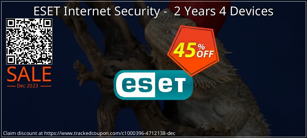 ESET Internet Security -  2 Years 4 Devices coupon on Easter Day offer