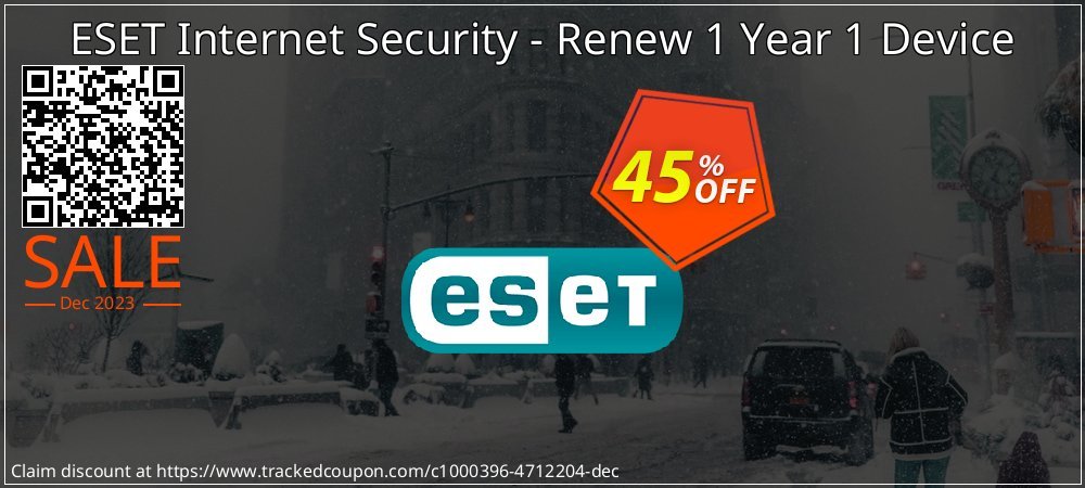 ESET Internet Security - Renew 1 Year 1 Device coupon on Tell a Lie Day offering sales