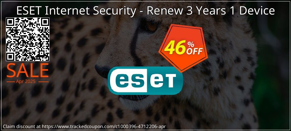 ESET Internet Security - Renew 3 Years 1 Device coupon on National Loyalty Day promotions