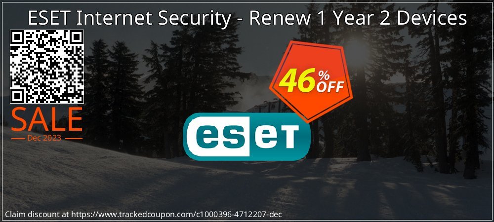 ESET Internet Security - Renew 1 Year 2 Devices coupon on April Fools Day discounts