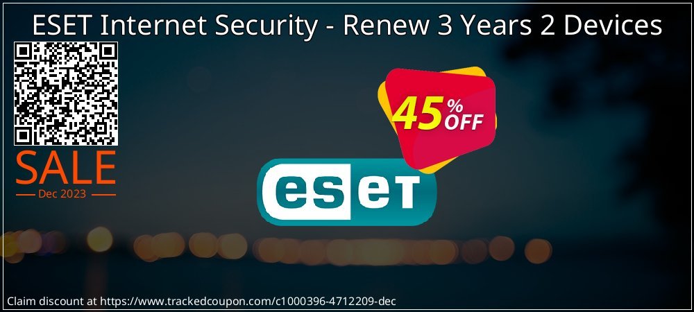 ESET Internet Security - Renew 3 Years 2 Devices coupon on April Fools' Day sales