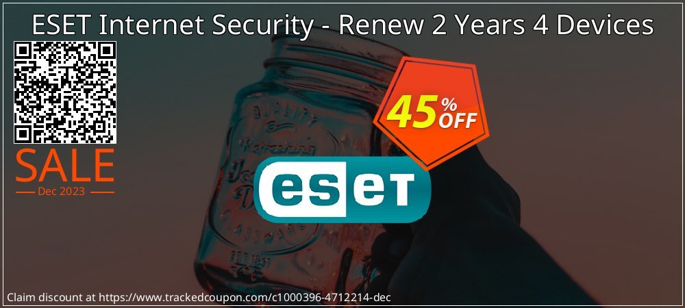 ESET Internet Security - Renew 2 Years 4 Devices coupon on Tell a Lie Day super sale