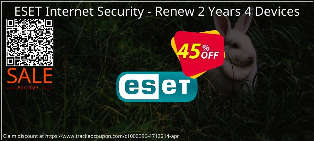 ESET Internet Security - Renew 2 Years 4 Devices coupon on World Password Day discounts