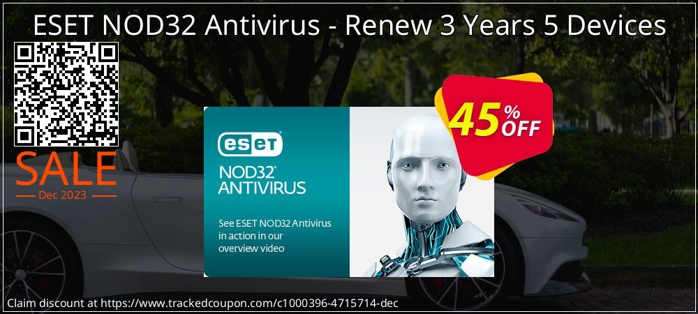ESET NOD32 Antivirus - Renew 3 Years 5 Devices coupon on Tell a Lie Day offering sales