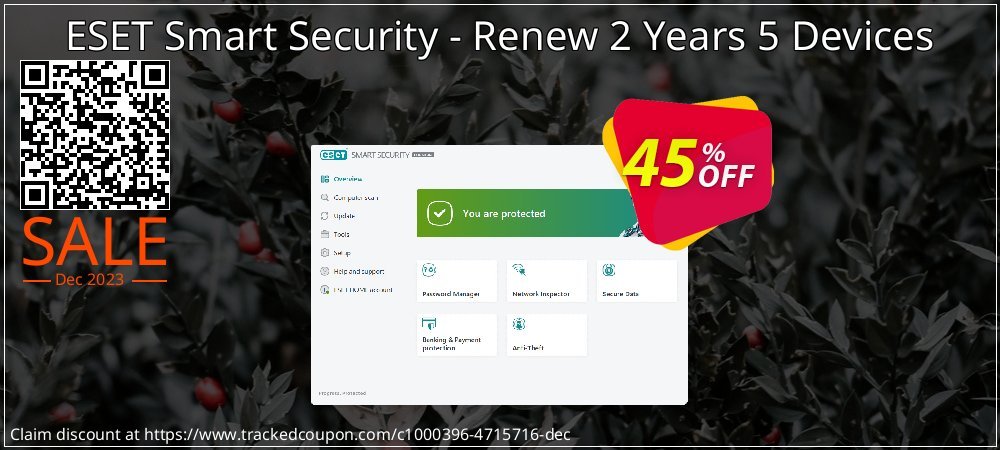 ESET Smart Security - Renew 2 Years 5 Devices coupon on World Party Day discounts