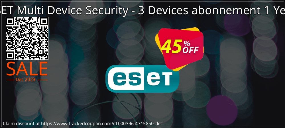 ESET Multi Device Security - 3 Devices abonnement 1 Year coupon on National Walking Day super sale
