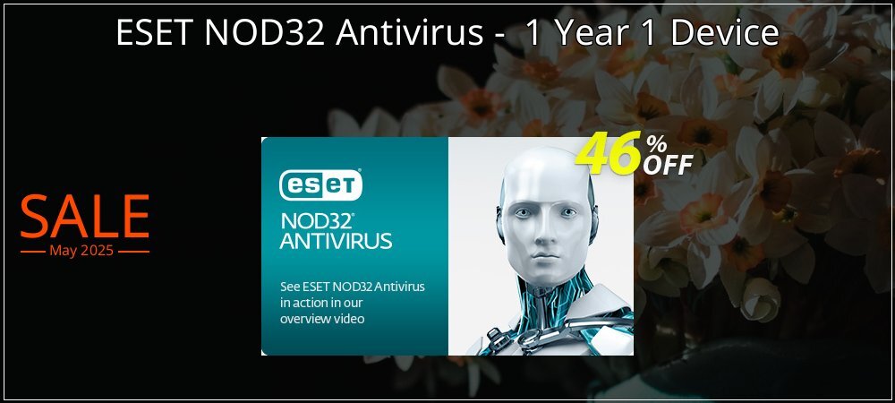 ESET NOD32 Antivirus -  1 Year 1 Device coupon on Graduation 2025 promotions
