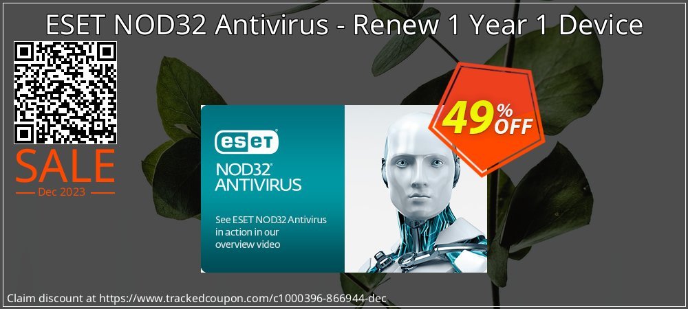 ESET NOD32 Antivirus - Renew 1 Year 1 Device coupon on April Fools' Day discount