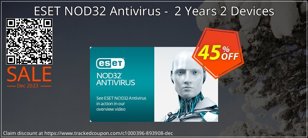 ESET NOD32 Antivirus -  2 Years 2 Devices coupon on Easter Day offering discount